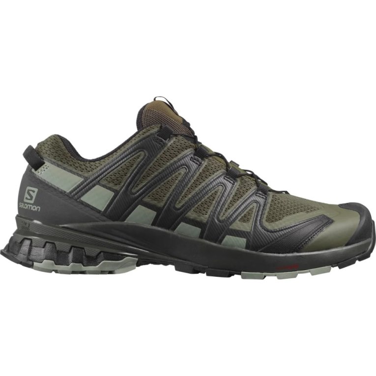 Olive Salomon Xa Pro 3d V8 Wide Men\'s Trail Running Shoes | IE MD1583